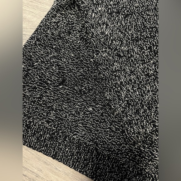 Jones New York Womens Large Black/White Button Up Open Knit Cardigan Sweater - Picture 8 of 9